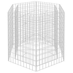 Šestihranný gabionový vyvýšený záhon 100 x 90 x 100 cm - obrázek 4