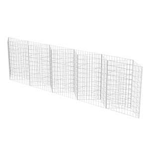 vidaXL gabioonkorv, tsingitud teras 300 x 30 x 100 cm