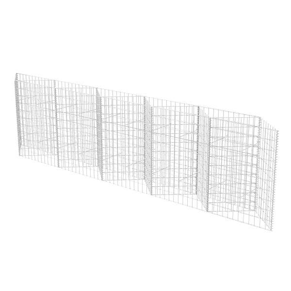 vidaXL gabioonkorv, tsingitud teras 300 x 30 x 100 cm