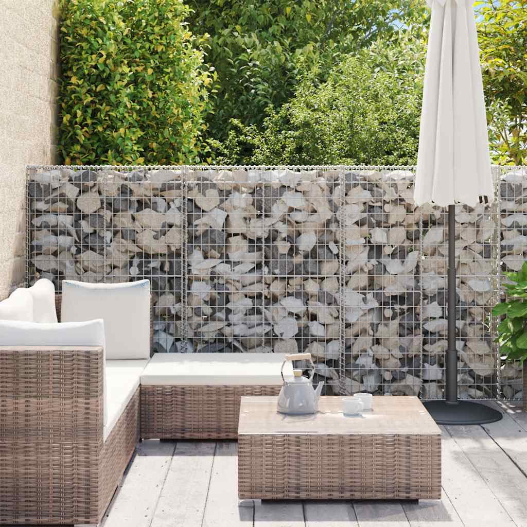 vidaXL Gabion Basket Galvanised Steel 118.1"x11.8"x39.4"