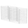 vidaXL gabioonkorv, tsingitud teras 120 x 30 x 100 cm