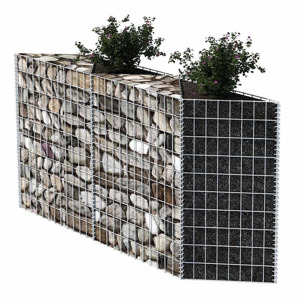 vidaXL Gabion mand 120x30x100 cm gegalvaniseerd staal afbeelding