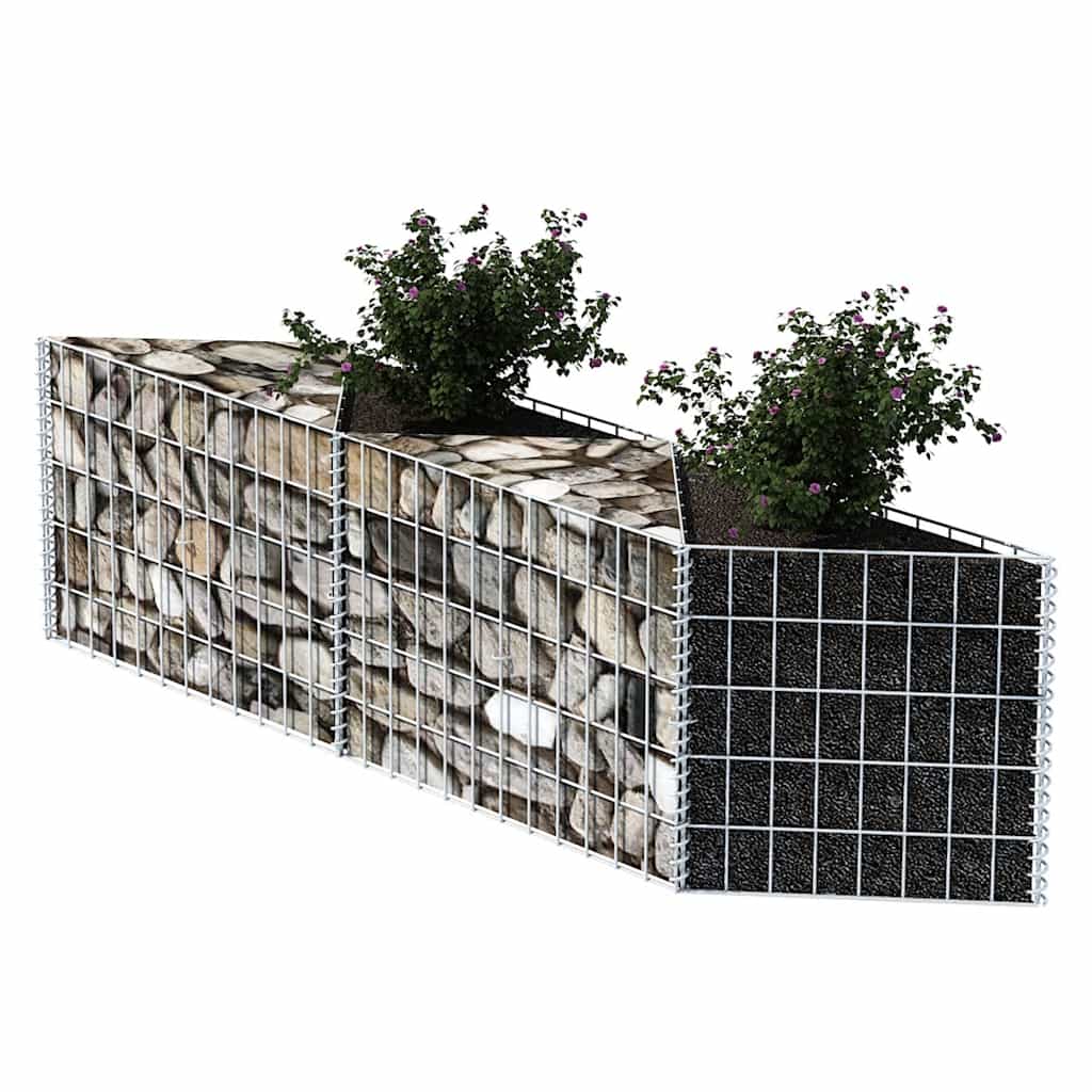 

vidaXL Gabion mand 120x30x50 cm gegalvaniseerd staal