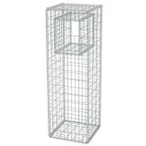 vidaXL Gabion Basket Post/Planter Steel 50x50x160 cm