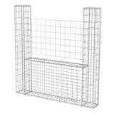 vidaXL Gabionkurv u-form stål 160x20x150 cm