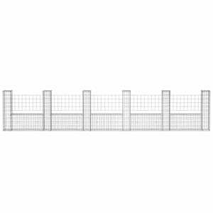 Gabionový koš ve tvaru U pozinkovaná ocel 570 x 20 x 100 cm - obrázek 4