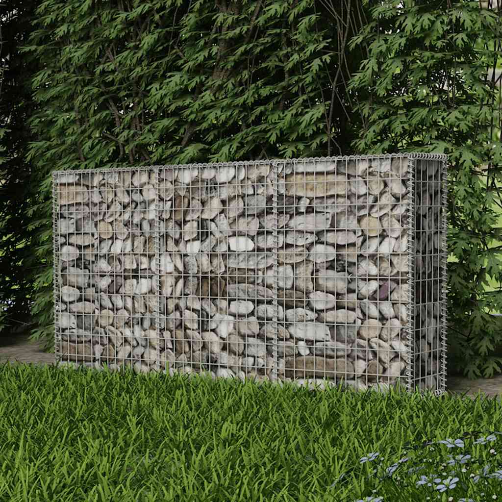 Horganyzott acél gabion kosár 200 x 30 x 100 cm 