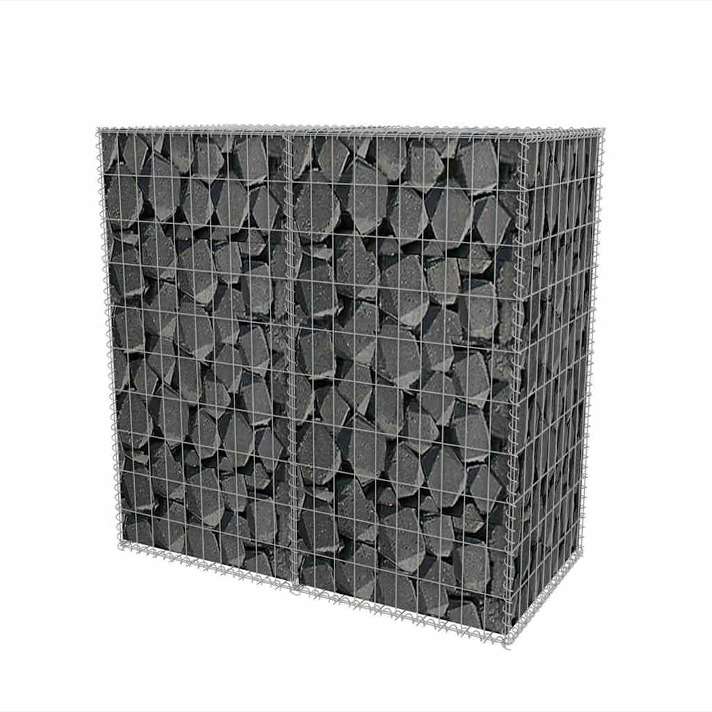 

vidaXL Gabion mand 100x50x100 cm gegalvaniseerd staal