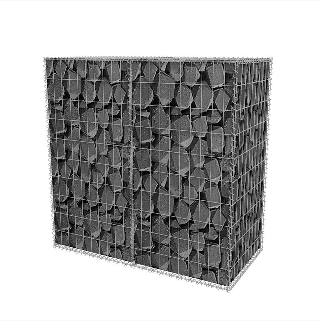 vidaXL horganyzott acél gabion kosár 100 x 50 x 100 cm
