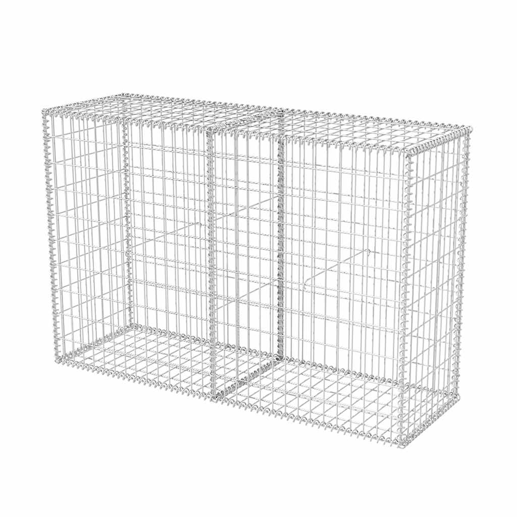 vidaXL Gabion mand 150x50x100 cm gegalvaniseerd staal