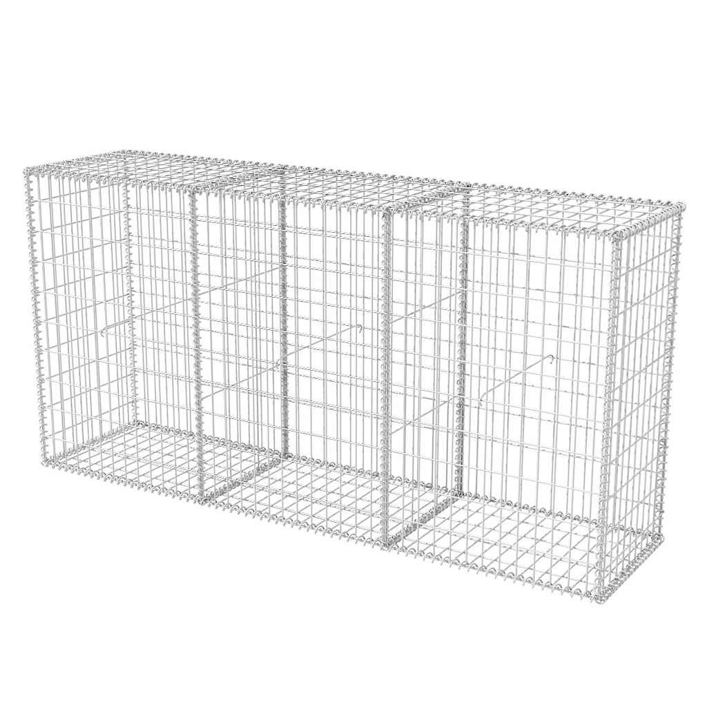 

vidaXL Gabion Basket Galvanised Steel 78.7"x19.7"x39.4"