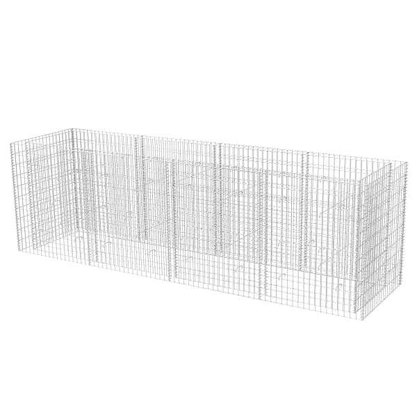 vidaXL gabioon-taimelava, teras 360 x 90 x 100 cm