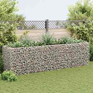 Visoka greda gabion jeklo 360x90x100 cm