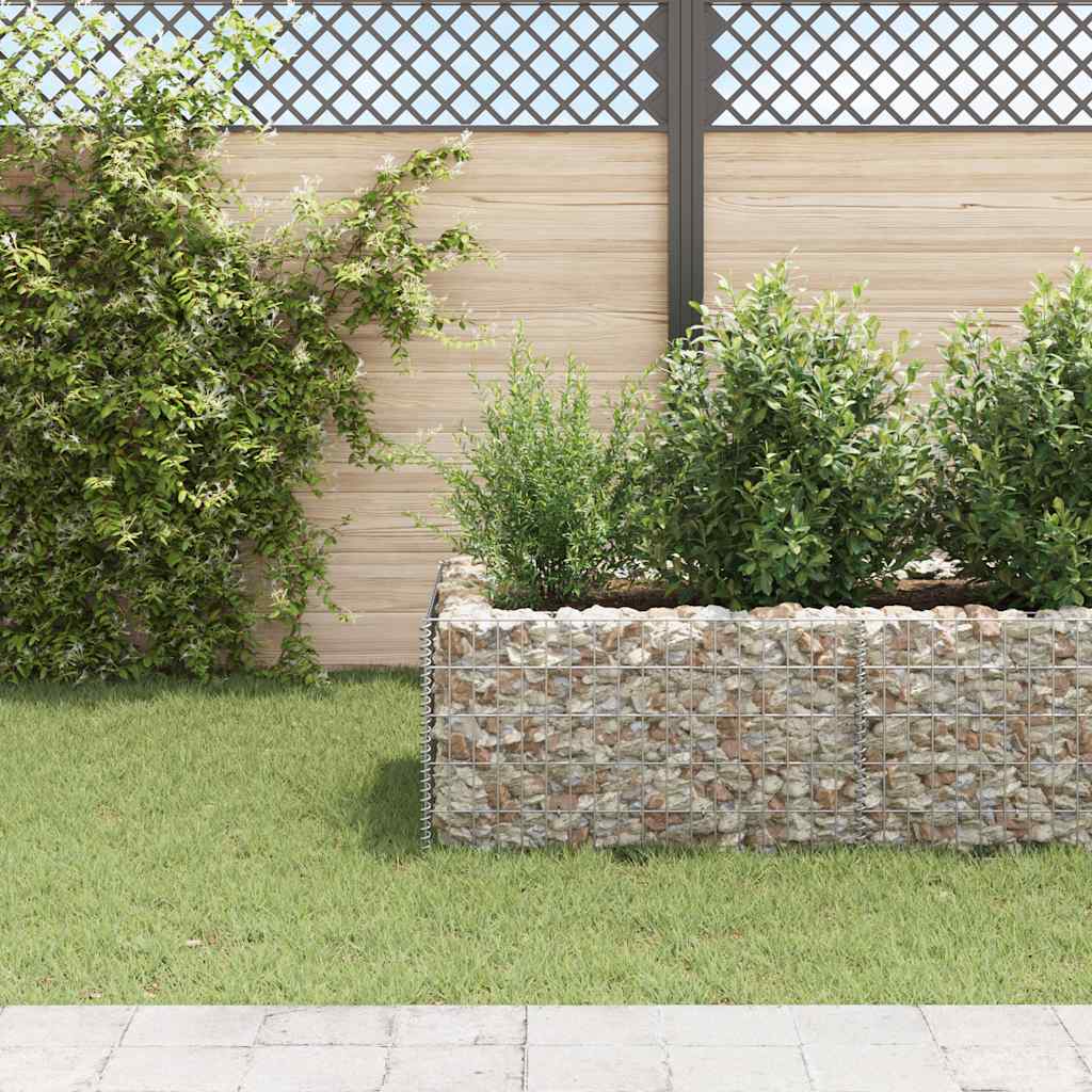 vidaXL Gabion Raised Bed Steel 141.7"x35.4"x19.7"