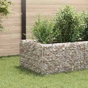Visoka greda gabion jeklo 360x90x50 cm