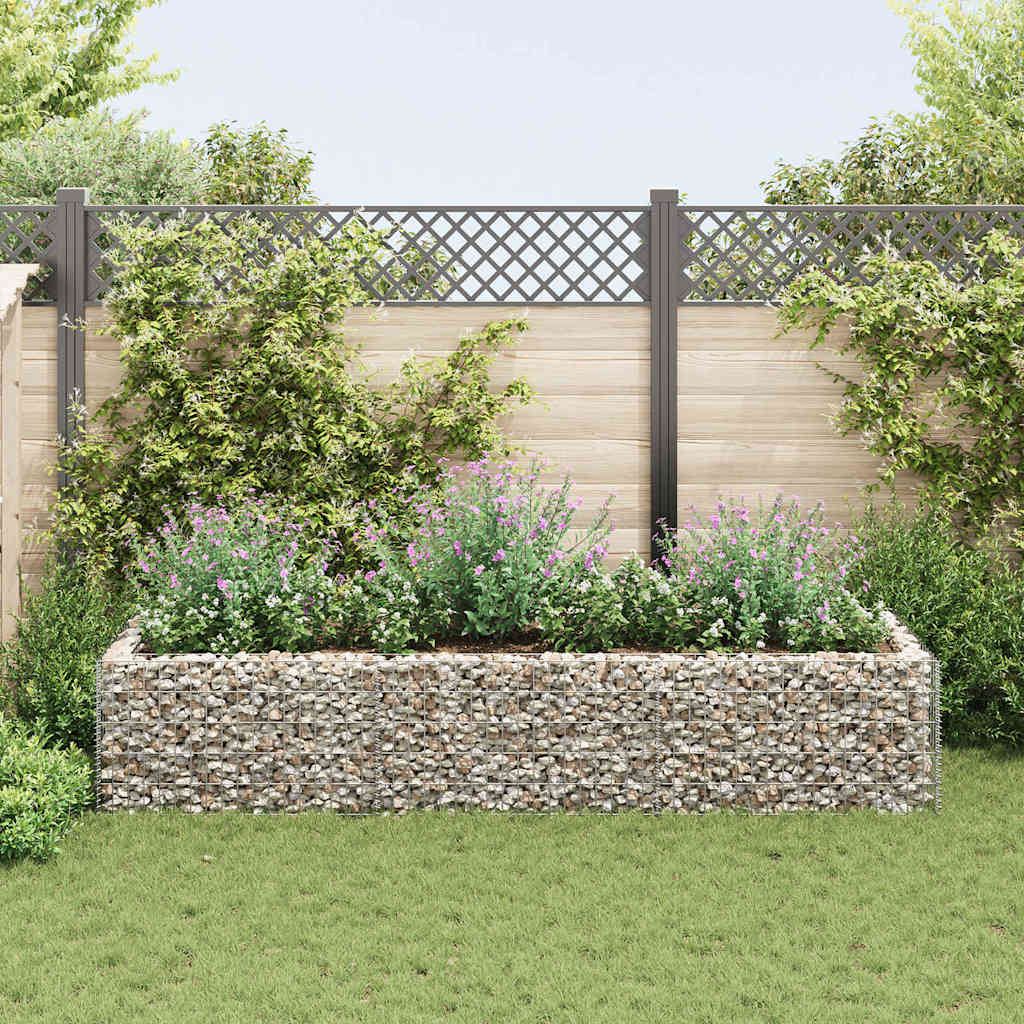 vidaXL Gabionen-Hochbeet Stahl 270×90×50 cm