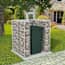  vidaXL acél gabion 1 db gurulós kukához 110 x 100 x 120 cm termék 2. képe