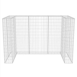Gabionová zástěna pro 2 popelnice ocelová 180 x 100 x 120 cm - obrázek 6