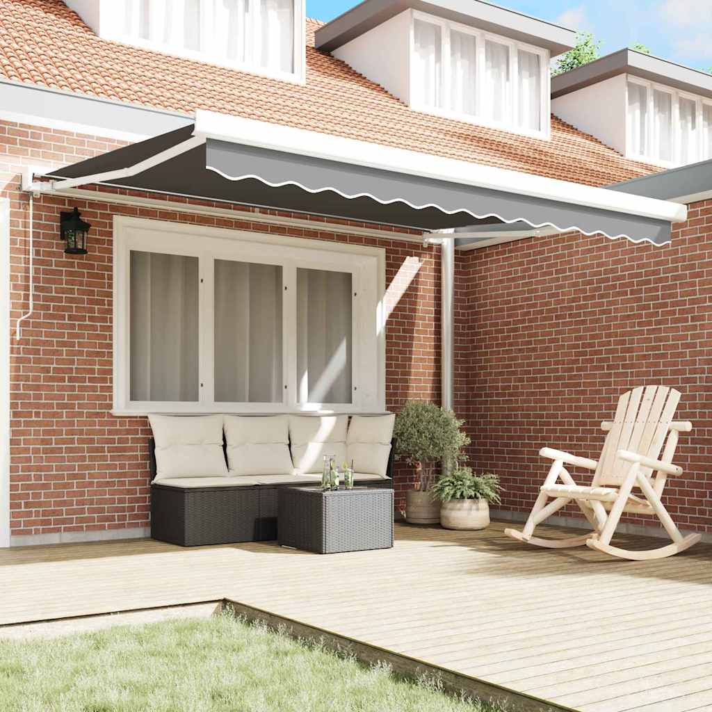 vidaXL Markies Wit 3 x 2,5 m Metaal