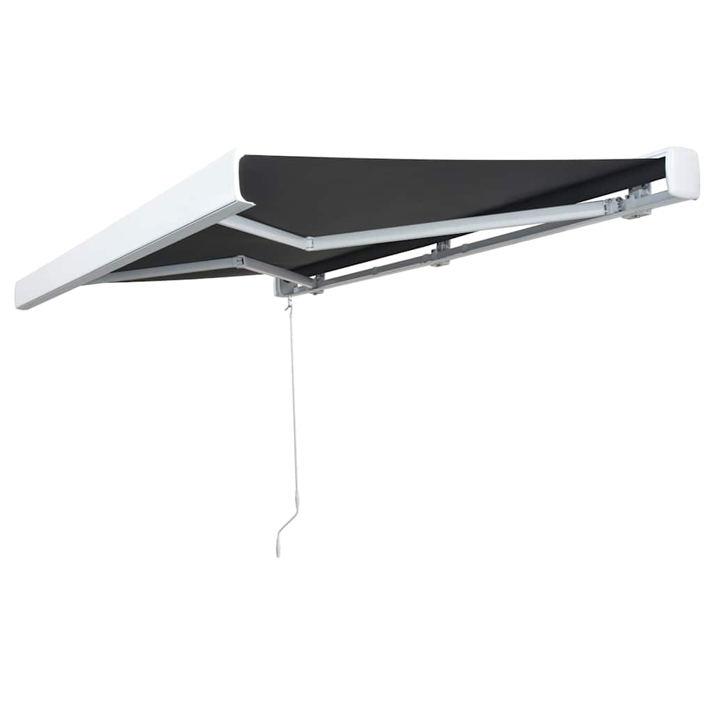 Uitschuifbare luifel Zwart 400 × 300 cm Aluminium image 8