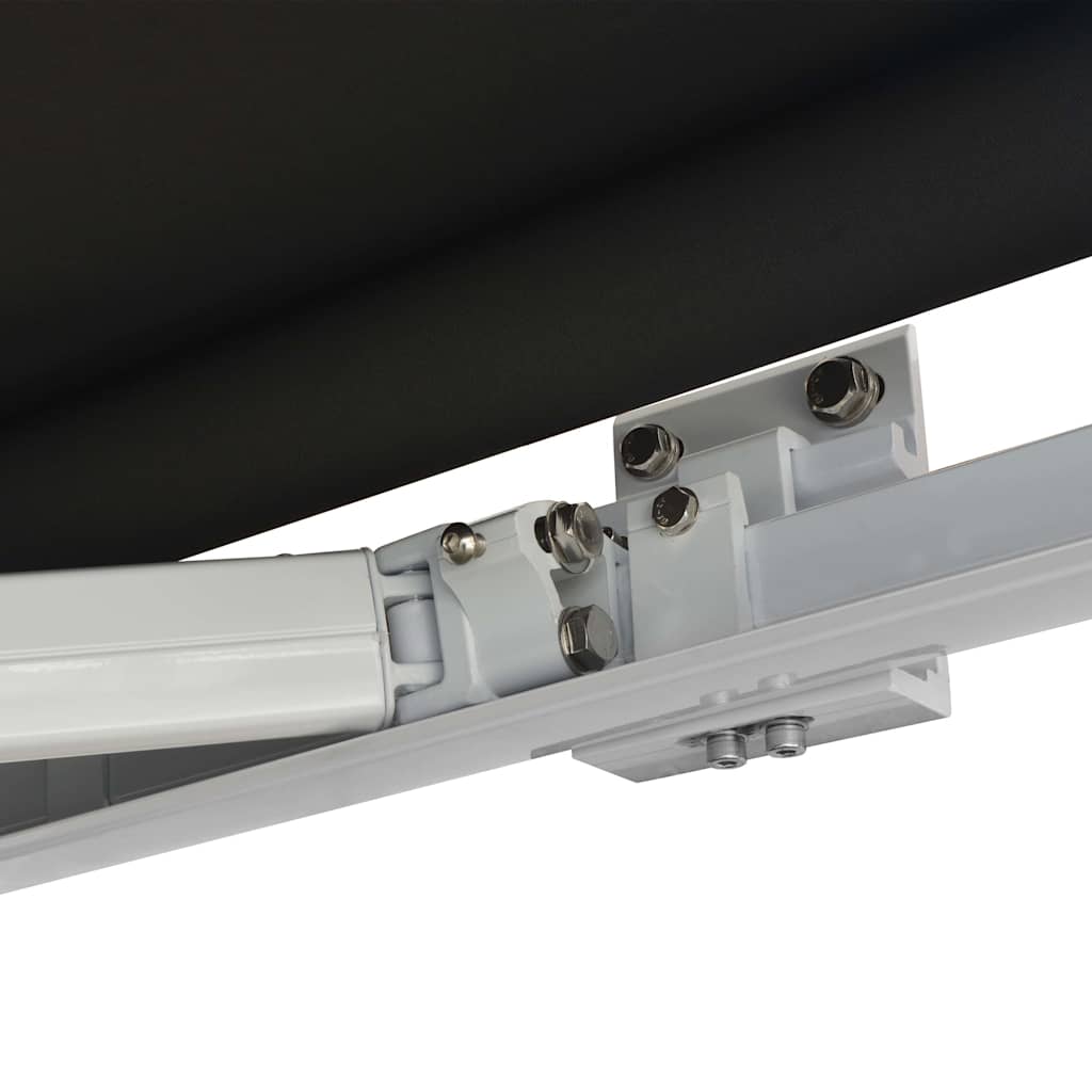 Uitschuifbare luifel Zwart 400 × 300 cm Aluminium image 13