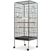 vidaXL linnupuur, must, 54 x 54 x 146 cm, teras