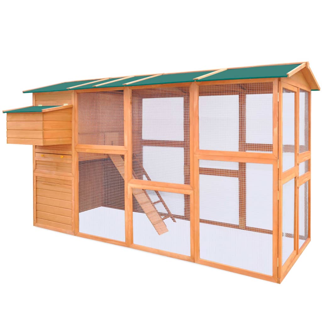 

vidaXL Kippenhok 295x163x170 cm hout