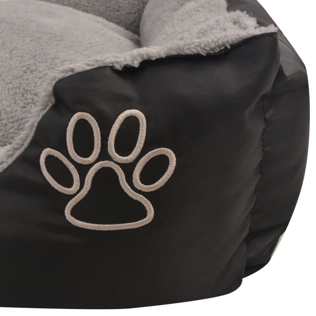 Šuns guolis su minkšta pagalvėle, dydis M, juodas | Stepinfit