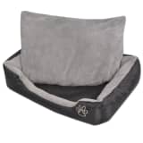vidaXL Dog Bed with Padded Cushion Size XL Black