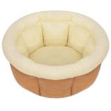 vidaXL Colchão para cães tamanho L bege