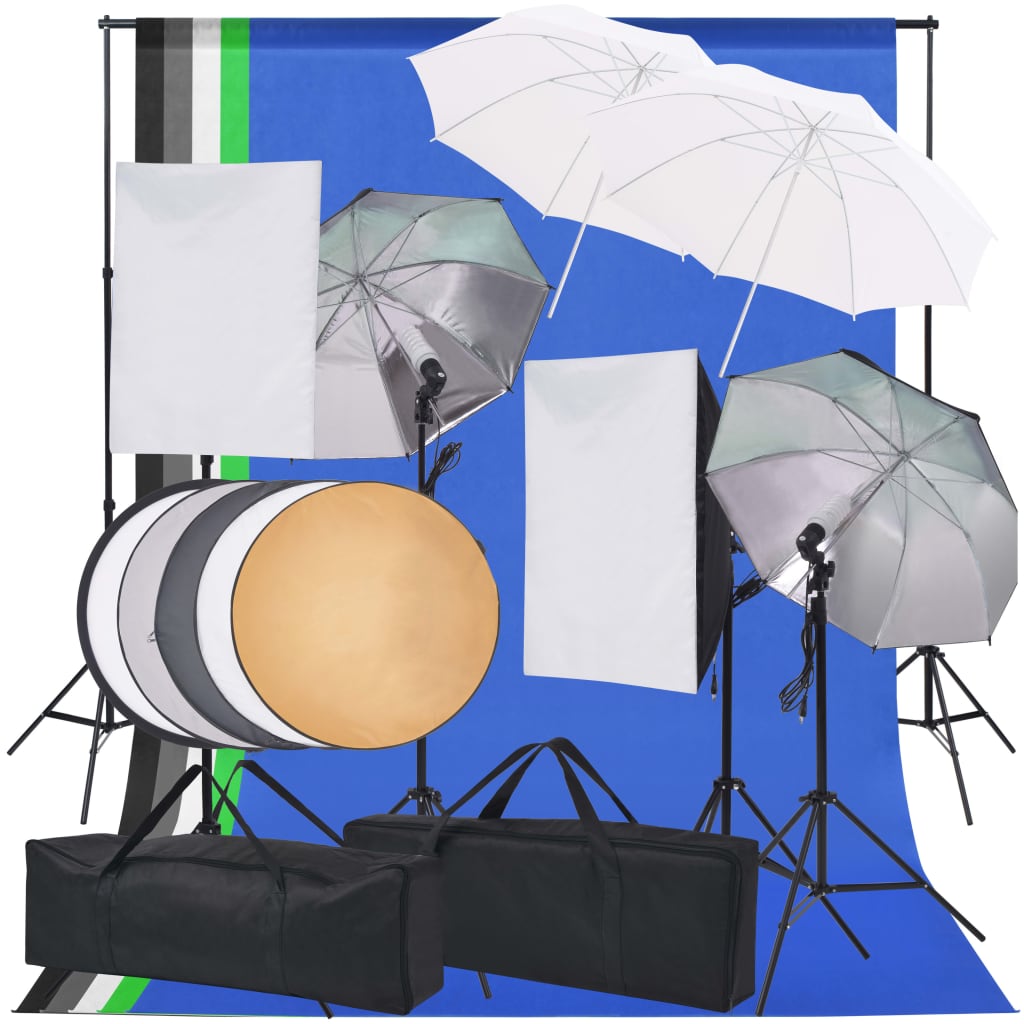 vidaXL Kit de iluminat pentru studio foto