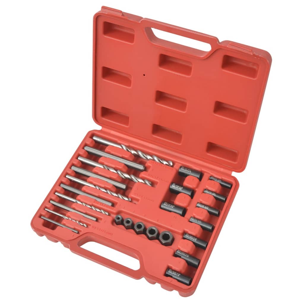 

vidaXL Boutextractie set 25-delig staal