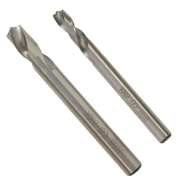vidaXL 2-osaline punktkeevituse puuriotsakute komplekt, 6/8 mm, HSS