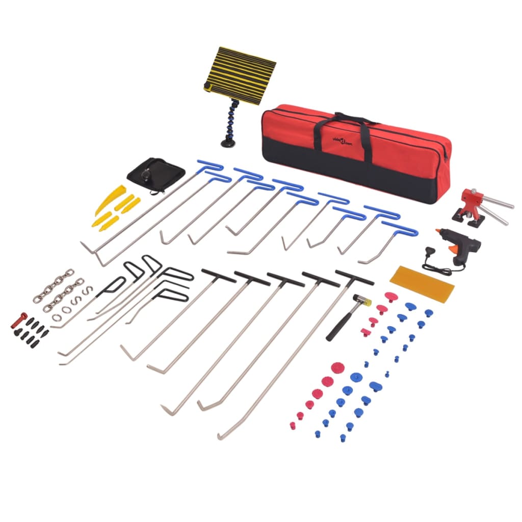 vidaXL Kit d'outils de débosselage sans peinture 76 pcs