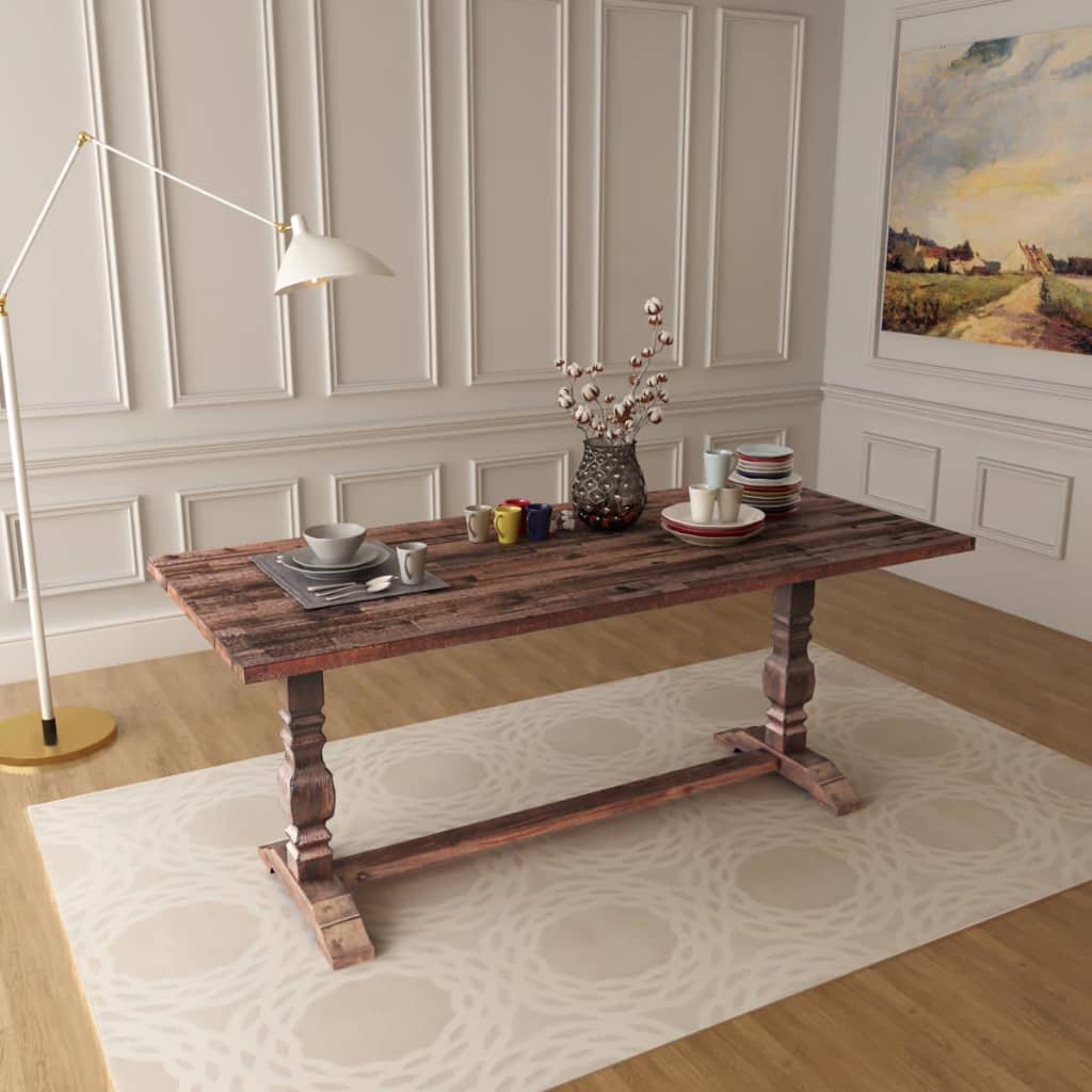 

vidaXL Tafel met kolompoot opklapbaar 180x80x75 cm massief acaciahout