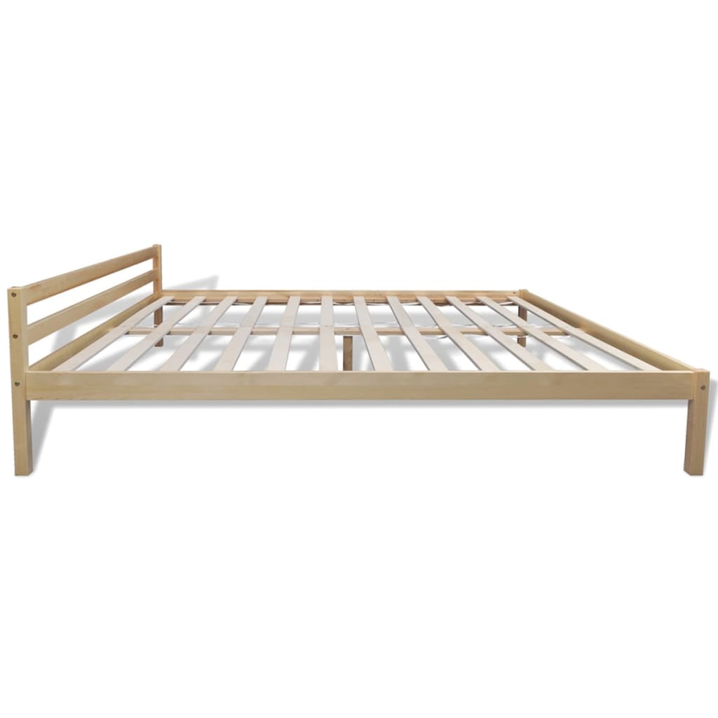 vidaXL Bed Frame Solid Pinewood 150x200 cm 5FT King Size