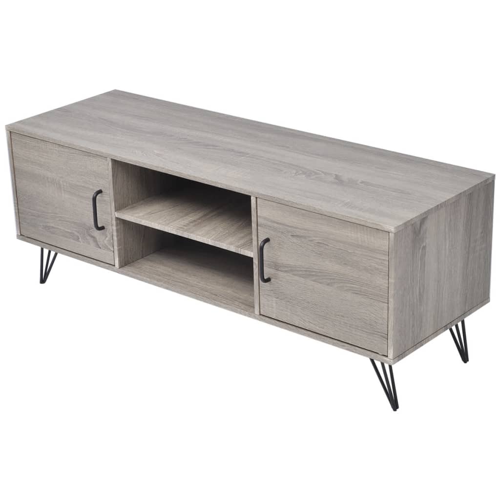 vidaXL Meuble TV 120 x 40 x 45 cm Gris