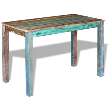 dining reclaimed wood table vidaxl solid cm x30 x23 indoor furniture living kitchen room