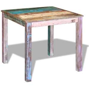 Jídelní stůl masivní recyklované dřevo 80 x 82 x 76 cm - obrázek 2