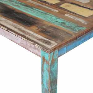Jídelní stůl masivní recyklované dřevo 80 x 82 x 76 cm - obrázek 7