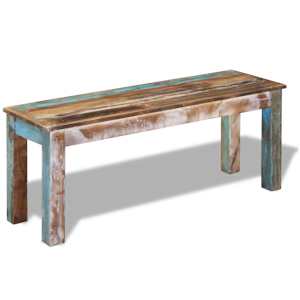 Lavice masivní recyklované dřevo 110 x 35 x 45 cm - obrázek 2