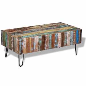 vidaXL kohvilaud taastatud puidust 100 x 50 x 38 cm