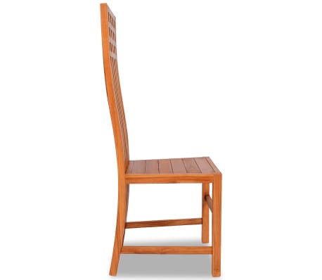 vidaXL Valgomojo kėdė, tvirtas tikmedis