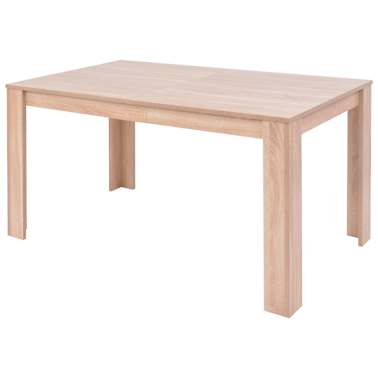 vidaXL Mesa e cadeiras de jantar 5 pcs couro artif. carvalho castanho[4/13]