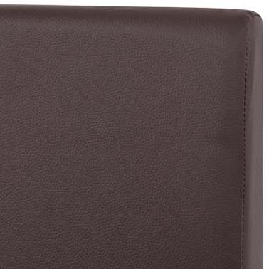 vidaXL Mesa e cadeiras de jantar 5 pcs couro artif. carvalho castanho[10/13]