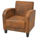 vidaXL Armchair Brown 73x72x76 cm