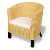 vidaXL Armchair Rattan Natural