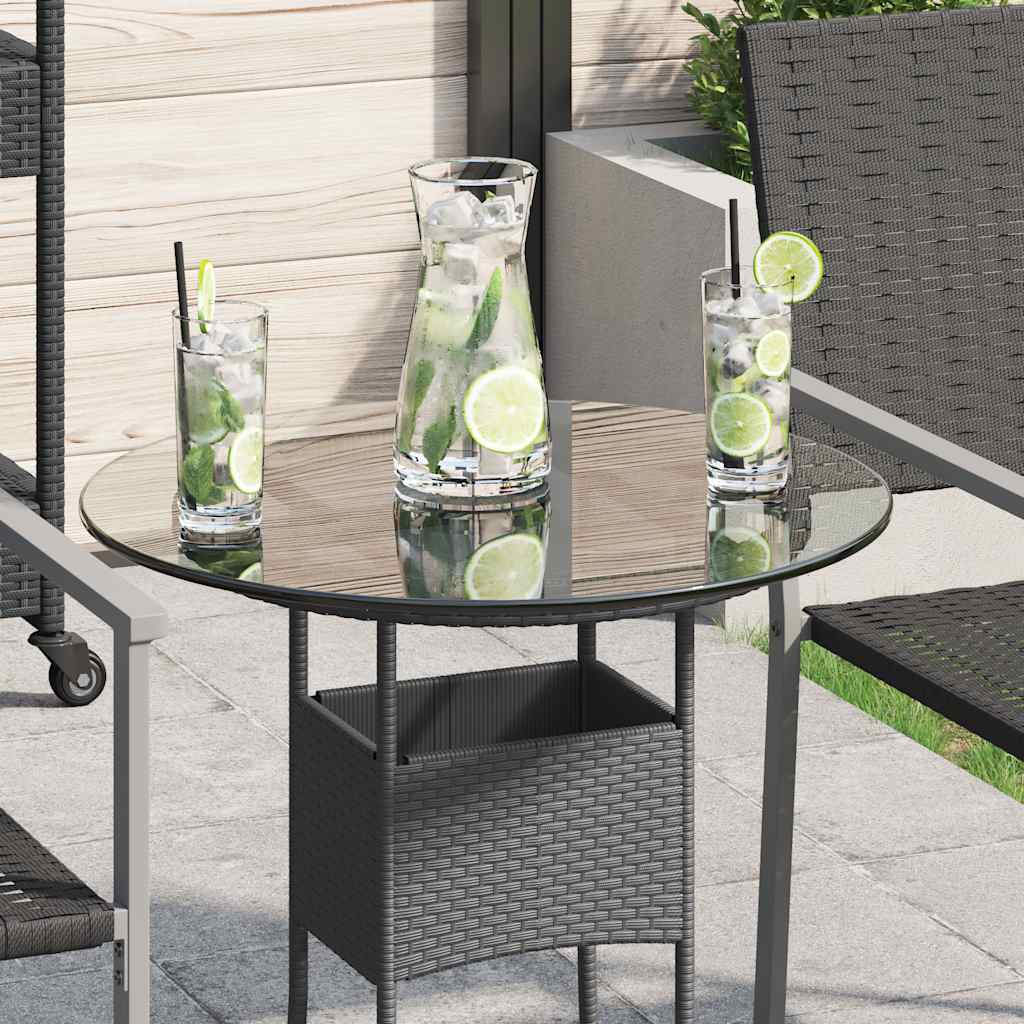 vidaXL Tischplatte aus gehärtetem Glas rund 500 mm