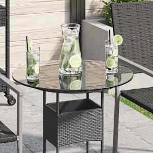 Površina za Mizo Kaljeno Steklo Okrogle Oblike 500 mm