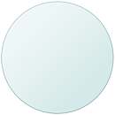 vidaXL Tampo de mesa em vidro temperado, redondo, 600 mm